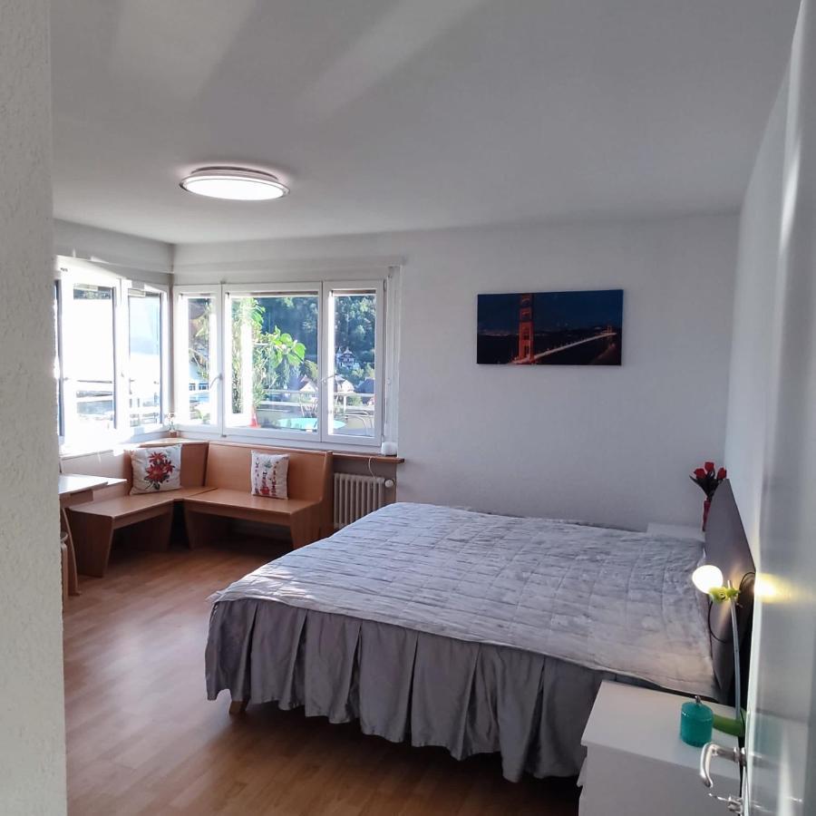 Spiez Lakeview By The Station Room C Bagian luar foto