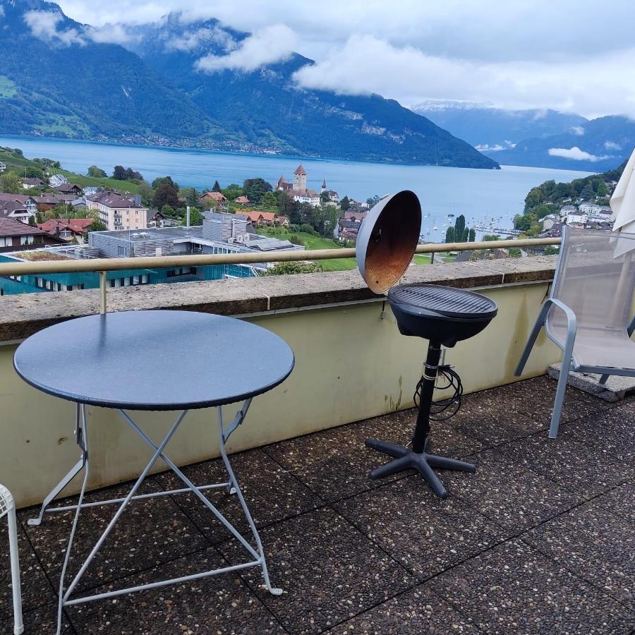 Spiez Lakeview By The Station Room C Bagian luar foto
