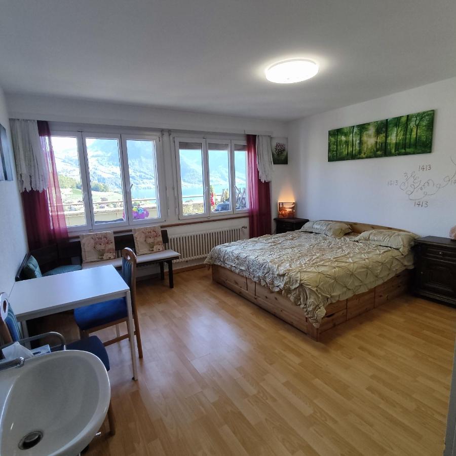 Spiez Lakeview By The Station Room C Bagian luar foto